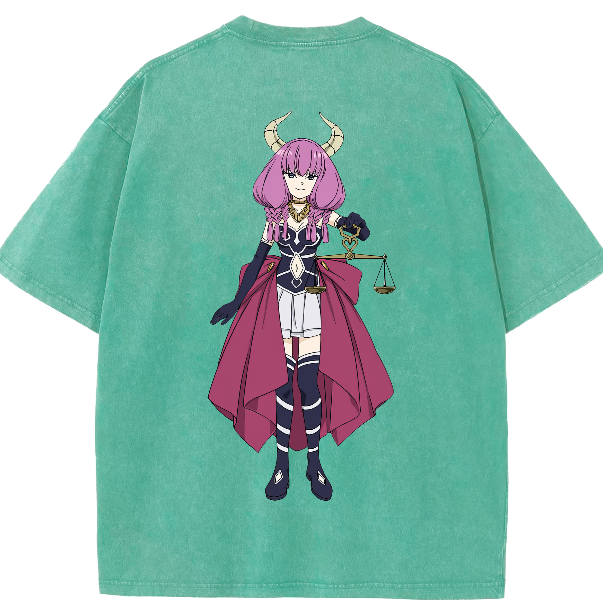 （画像用） 葬送のフリーレン Frieren 綿100% ヴィンテージ風 半袖Tシャツ（背面プリント）